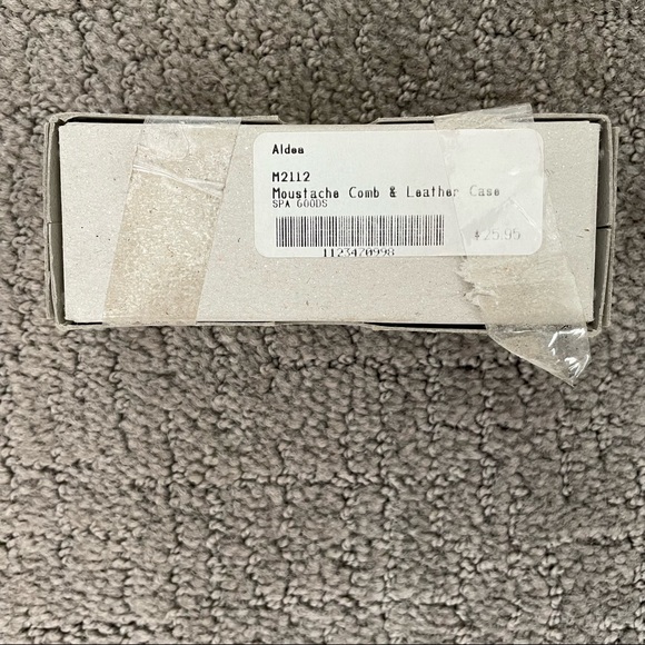 Men’s Society Mustache Comb with Blue Leather Case NWT - Picture 6 of 7